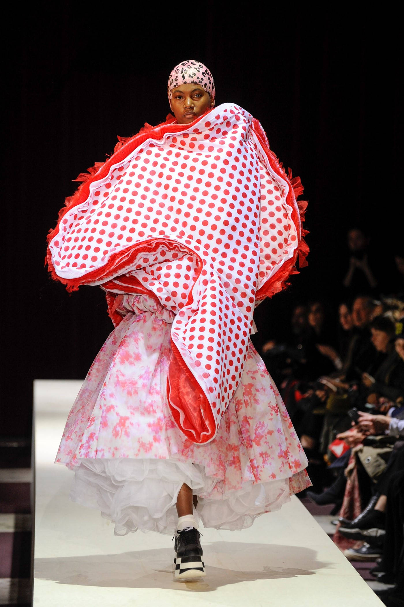 Comme Des Gar Ons Red Polka White Cloak Wallpaper