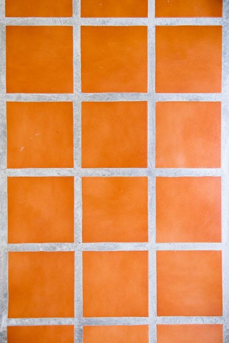 Terra Cotta Ceramic Tile Wallpaper