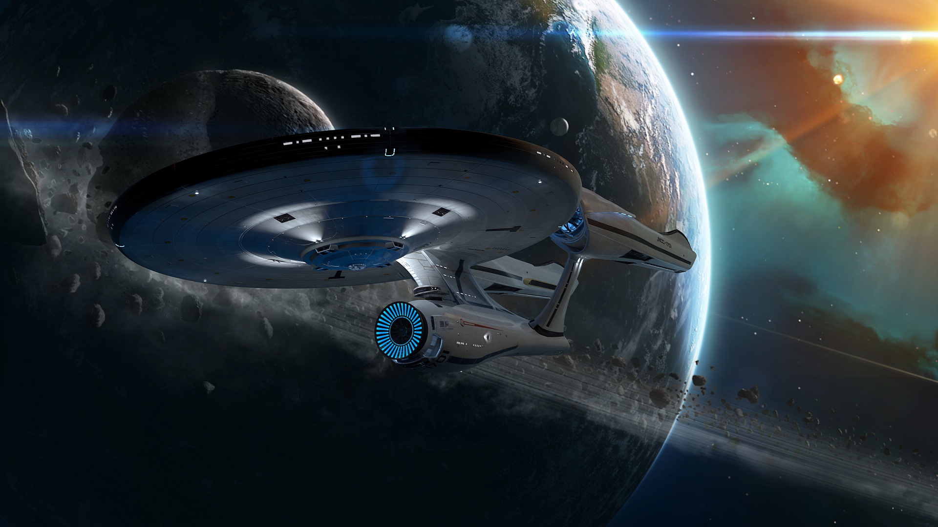 Enterprise Ncc Leaving Orbit By The Didact