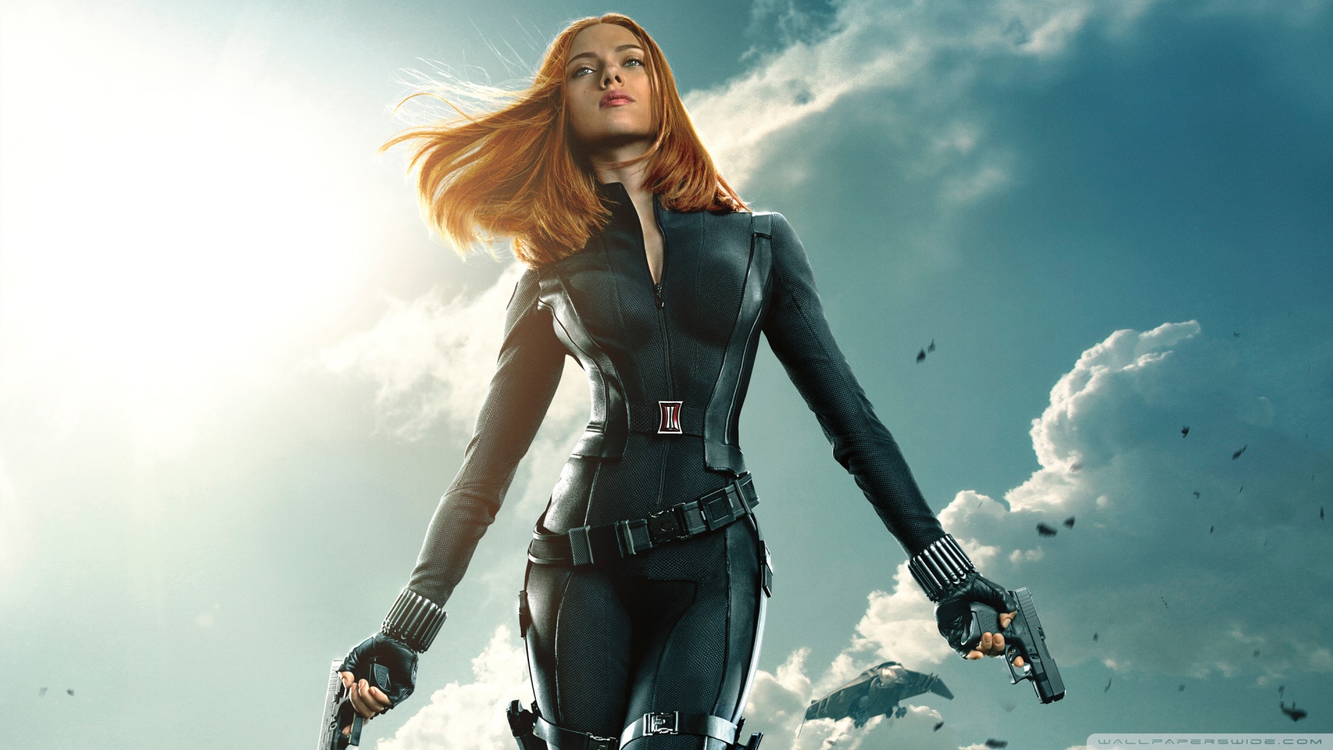 Black Widow In Captain America The Winter Soldier 4k HD Desktop