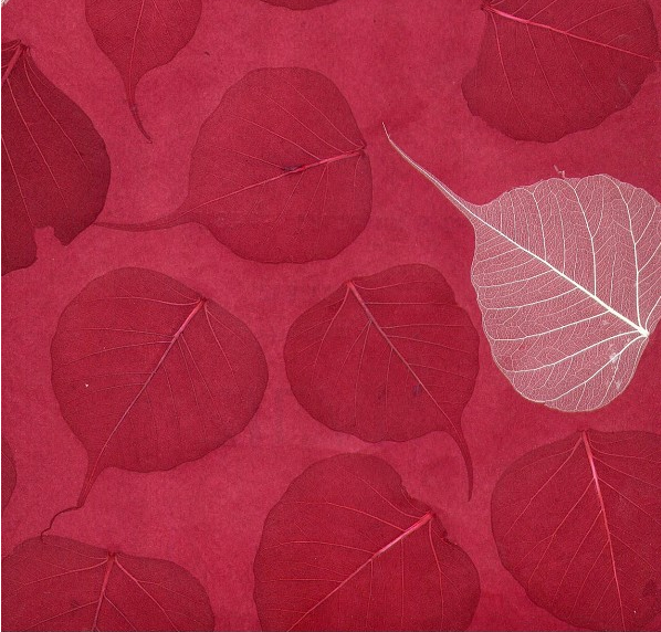 Red And Cream Leaf Natural Wallpaper The Furniture Pany