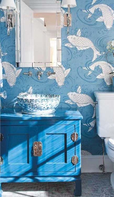 Osborne Little Derwent Koi Wallpaper Bathrooms