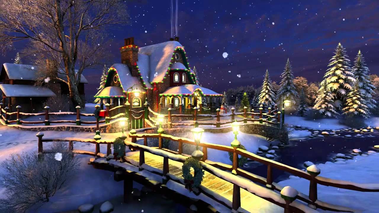 White Christmas 3D Screensaver