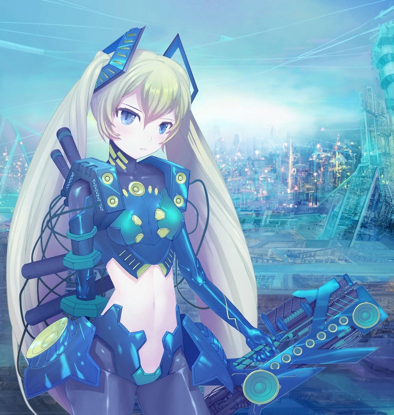 Premium AI Image | TechnoKawaii Symphony Anime Girl with Robots Dazzles in  Digital Art