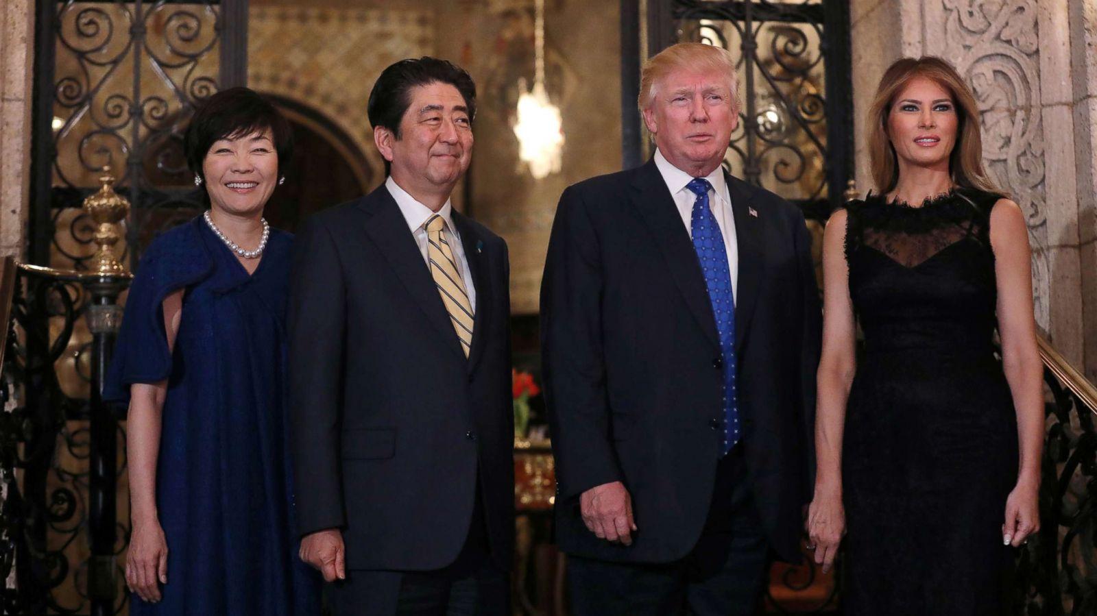 Japanese Prime Minister Shinzo Abe Visits White House Ahead Of G