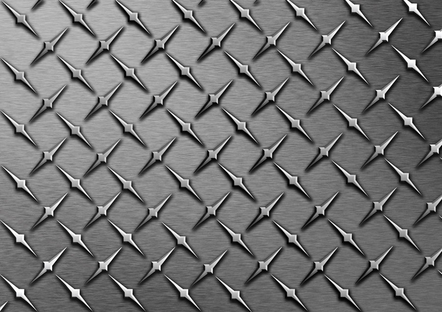 Pin Diamond Plate Wallpaper Black