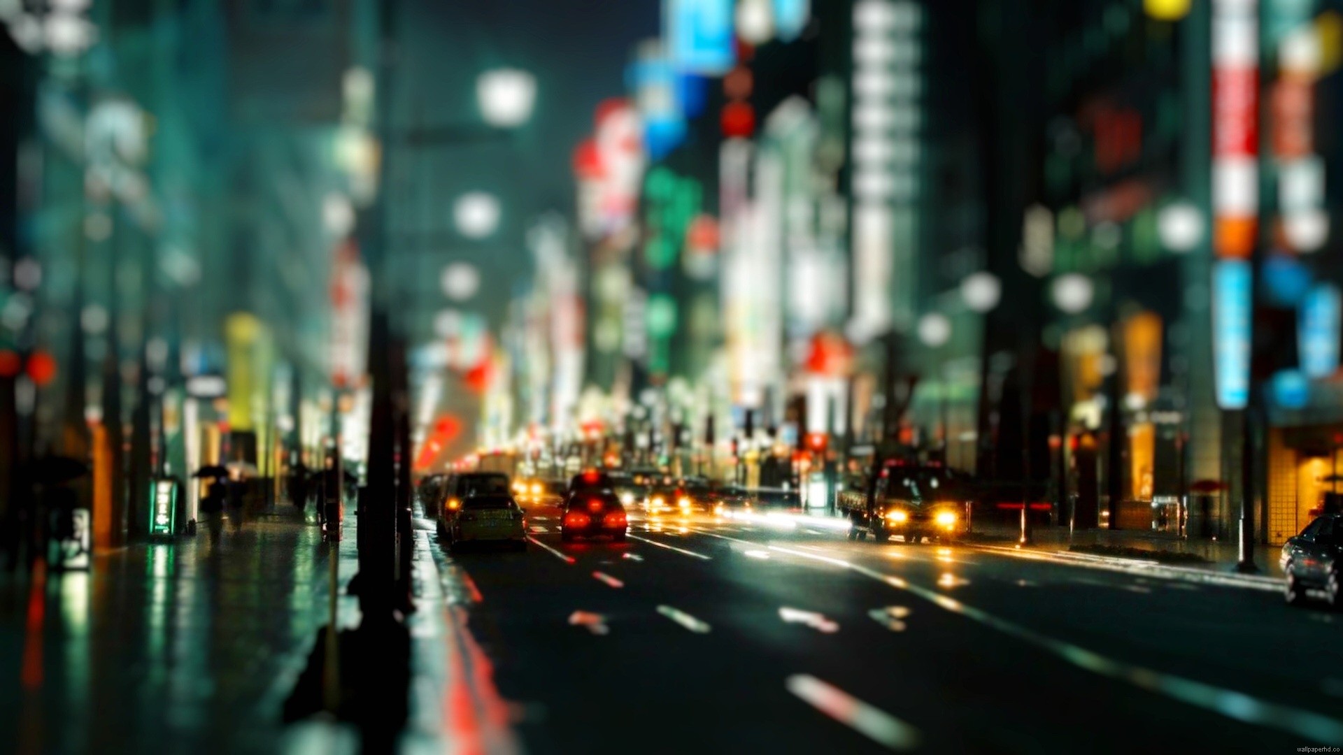 Modern City In The Midnight HD Wallpaper