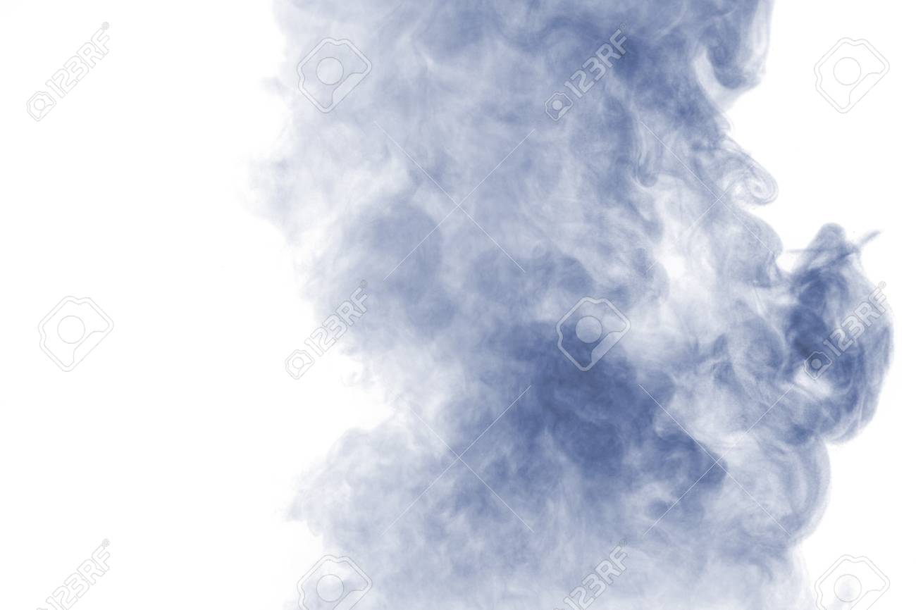 Abstract Blue Water Vapor On A White Background Texture Design