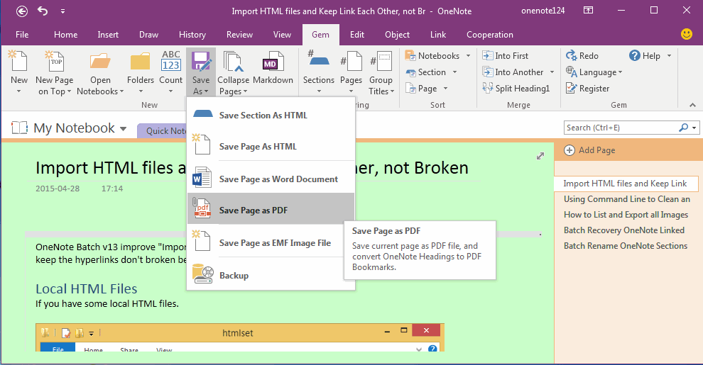 Save Onenote As Pdf File And Keep The Background Color