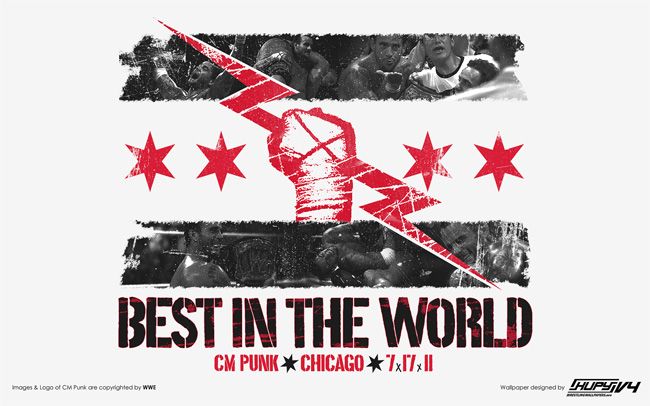 New Wwe Champion Cm Punk Best In The World Logo Wallpaper
