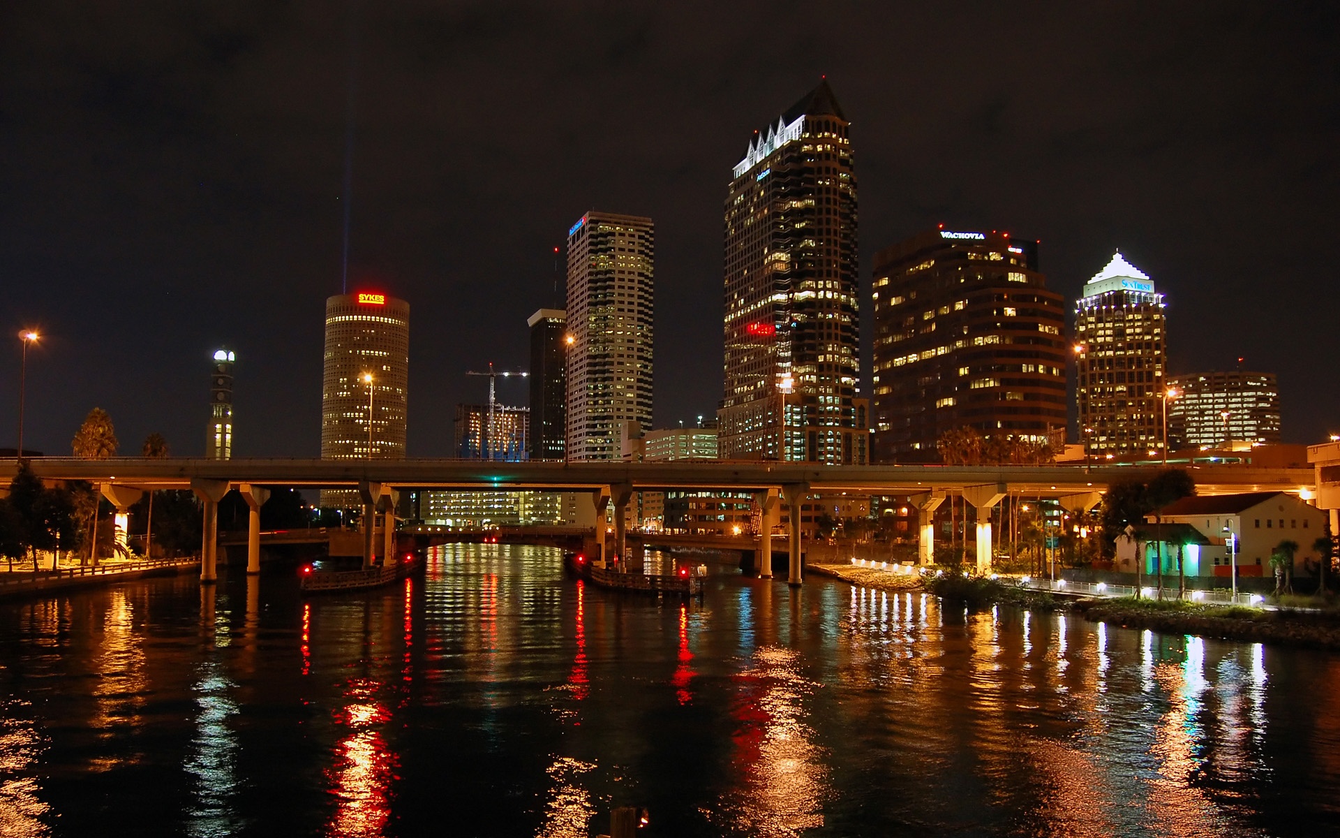 Tampa Bay City Of Lights Desktop Wallpaper