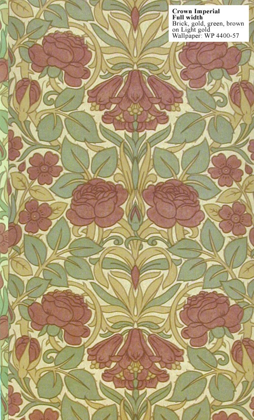 Craftsman Reproduction Wallpaper Crown Imperial This Design Was
