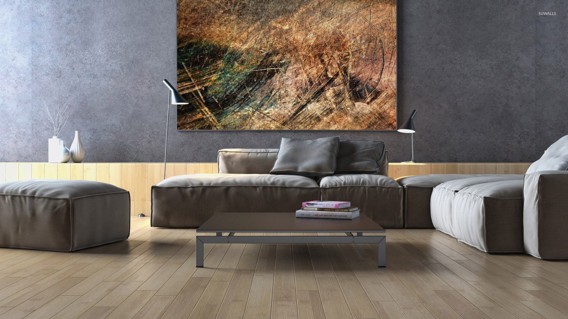 Modern Living Room Design Wallpaper Photography