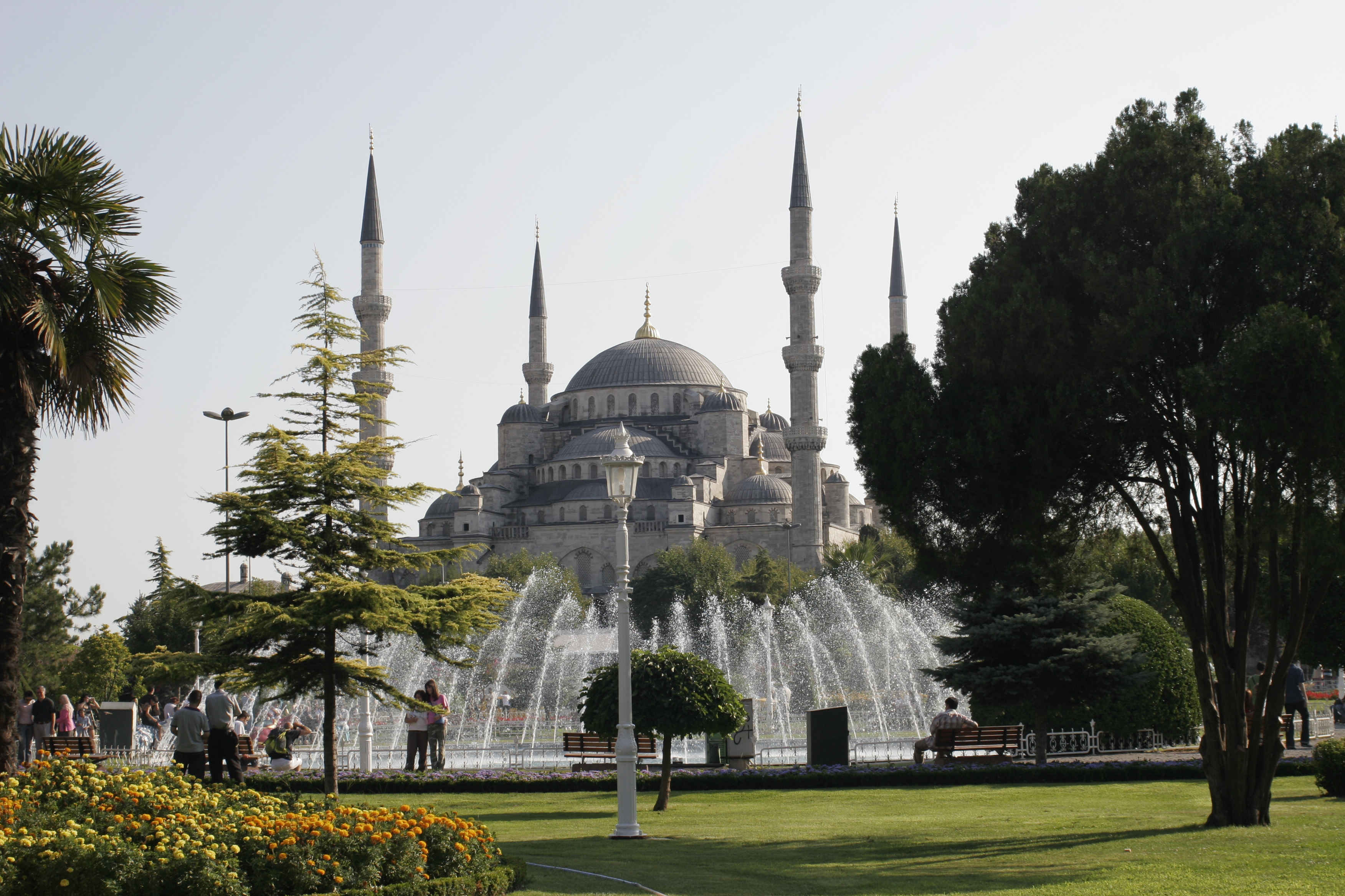 The Blue Mosque Istanbul Postcard Wallpaper