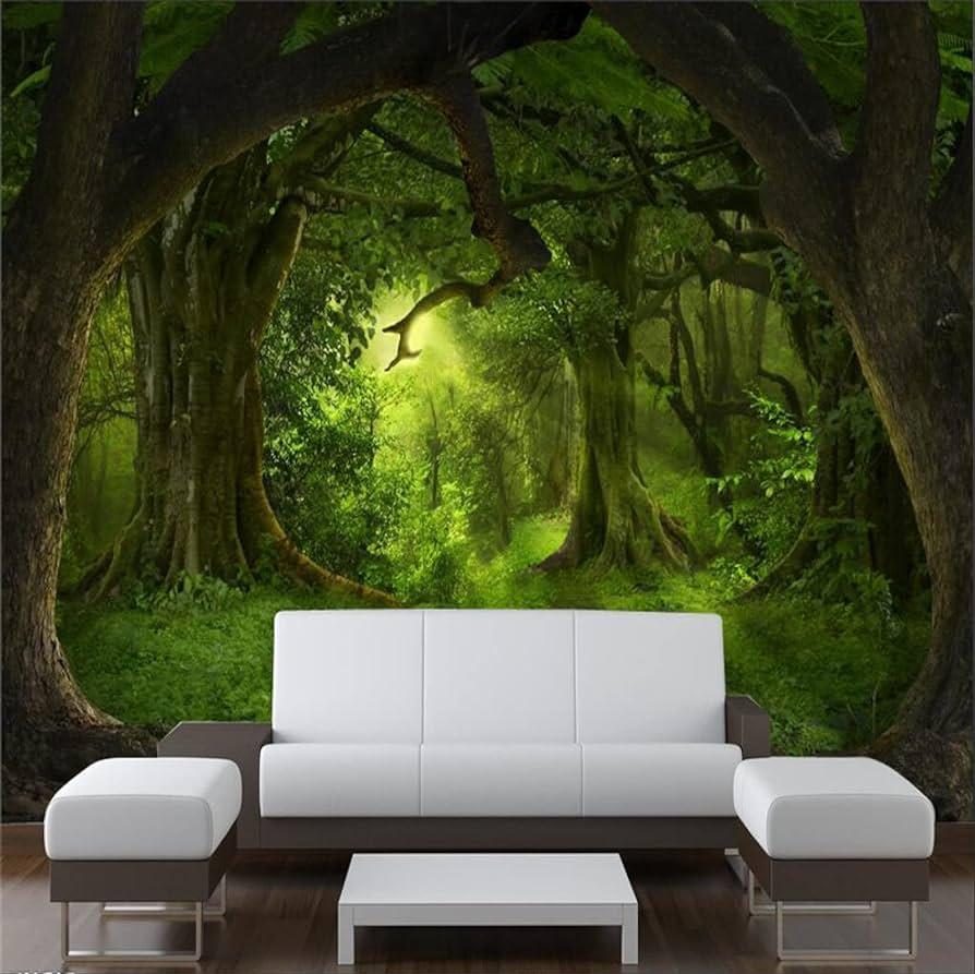 Xlming South East Asia Forest Mural Wallpaper 3d Living Room