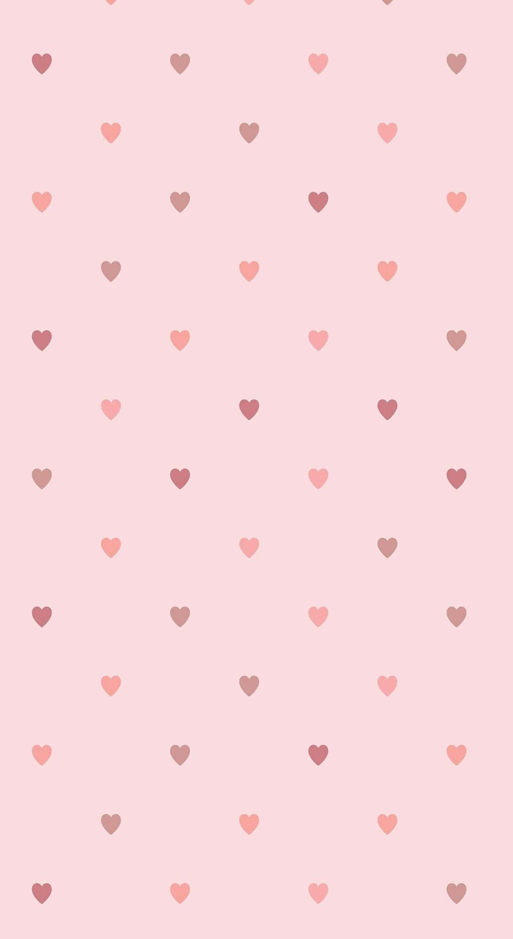 Tiny Pattern Pink Hearts iPhone Wallpaper