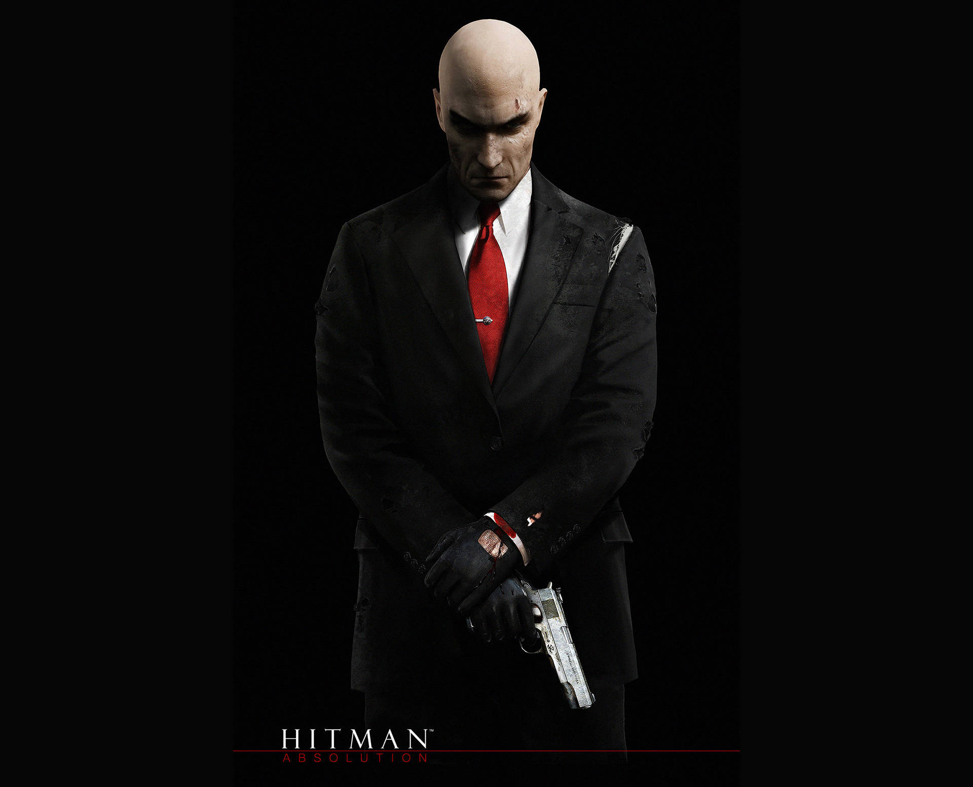 Hitman Absolution HD Silver Gun Wallpaper