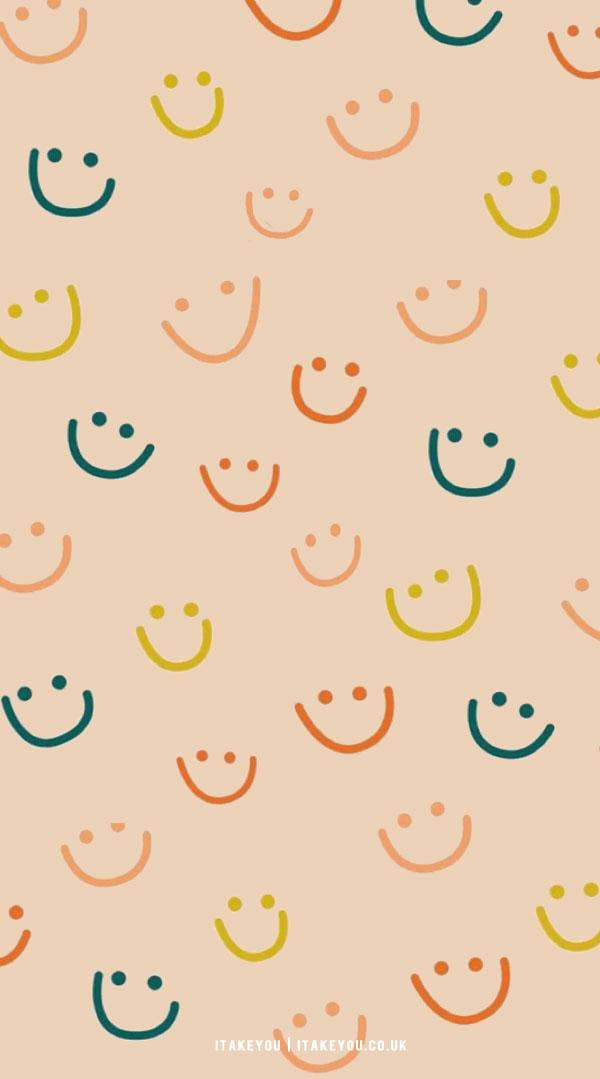 Cute Spring Wallpaper Ideas Colourful Happy Face I