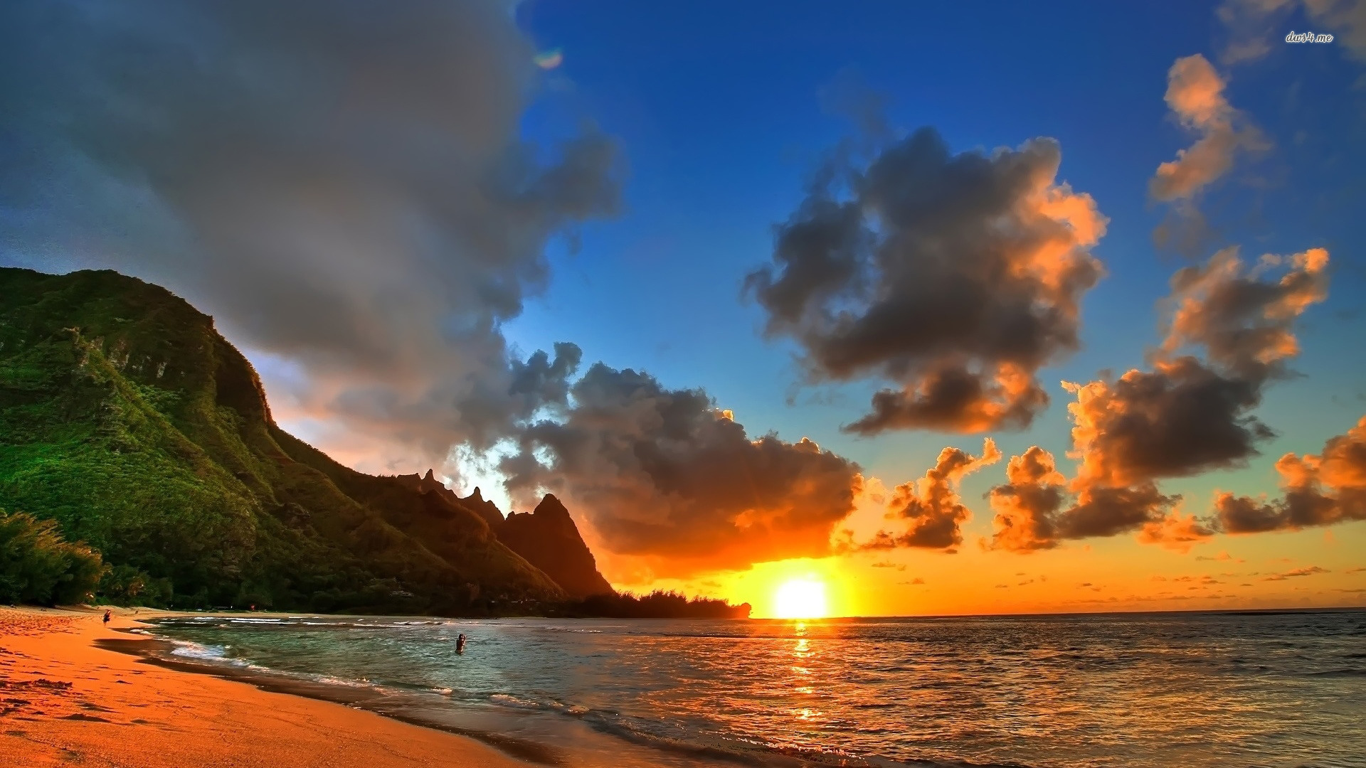 Honolulu Sunset Wallpaper HD