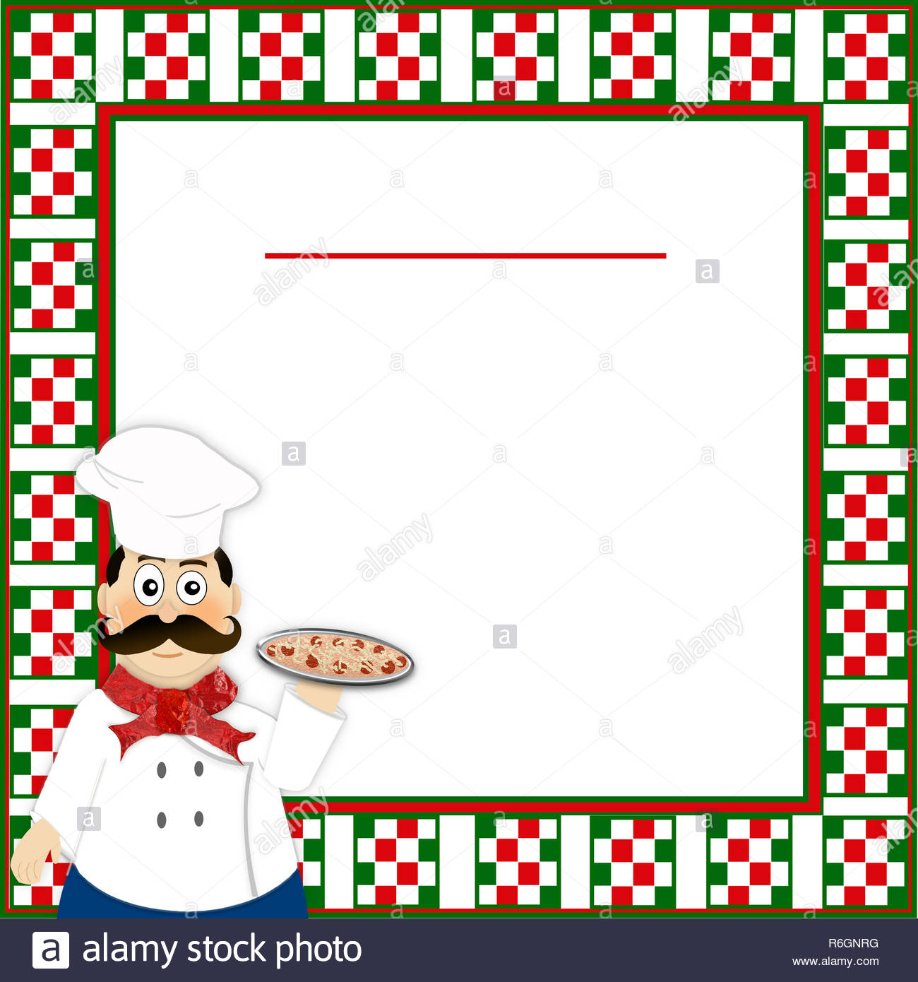 Italian backgrounds with a red green and white checkered border