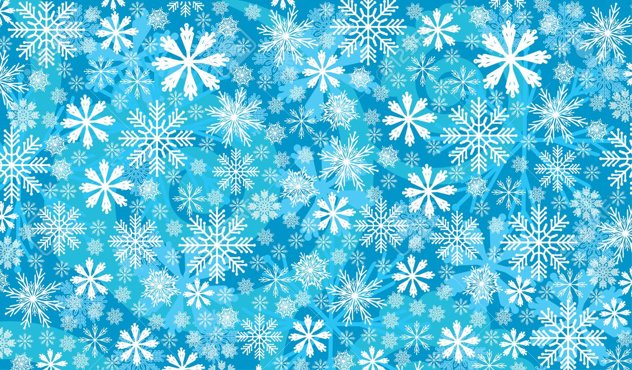 Abstract Snow Wallpaper On A Blue Background Royalty Cliparts