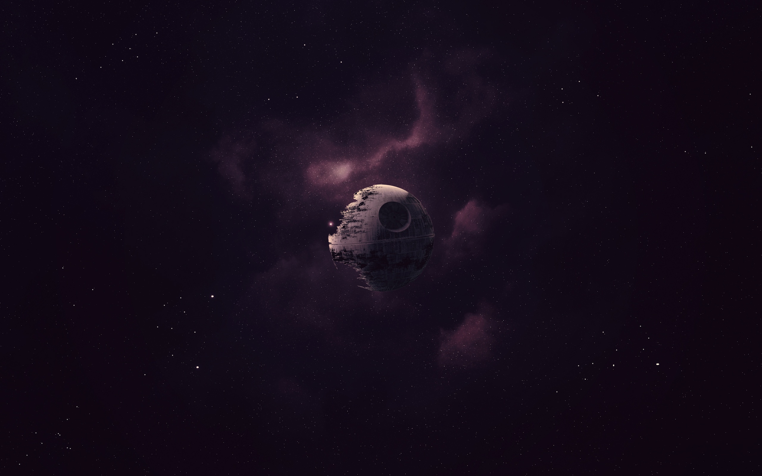 Death Star Fantasy Purple Space