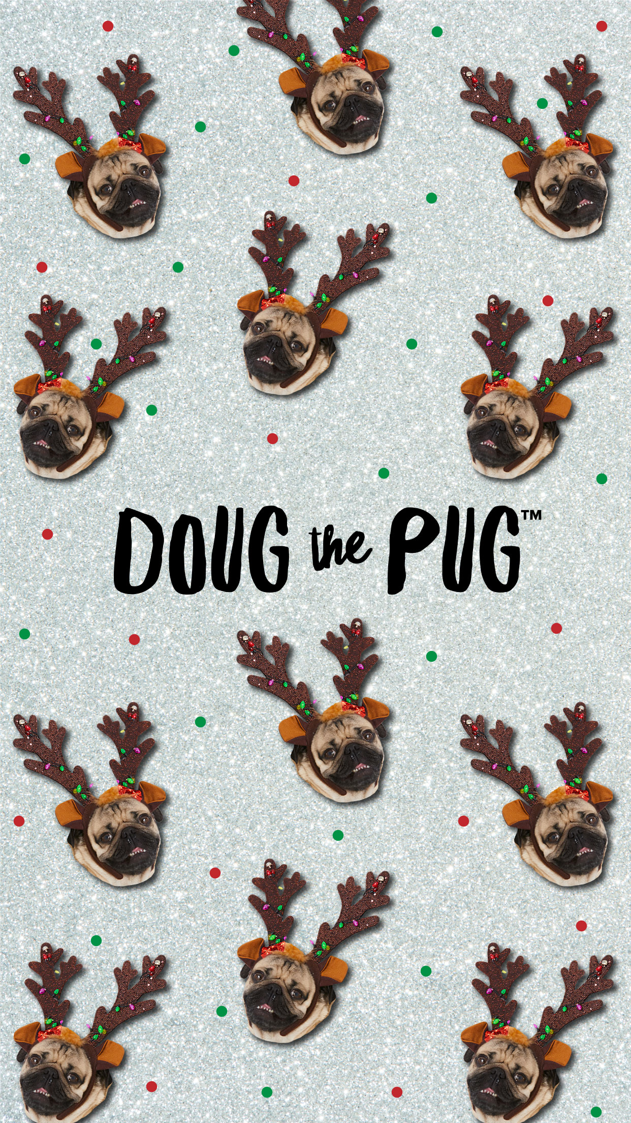 Doug The Pug Christmas Wallpaper Claires