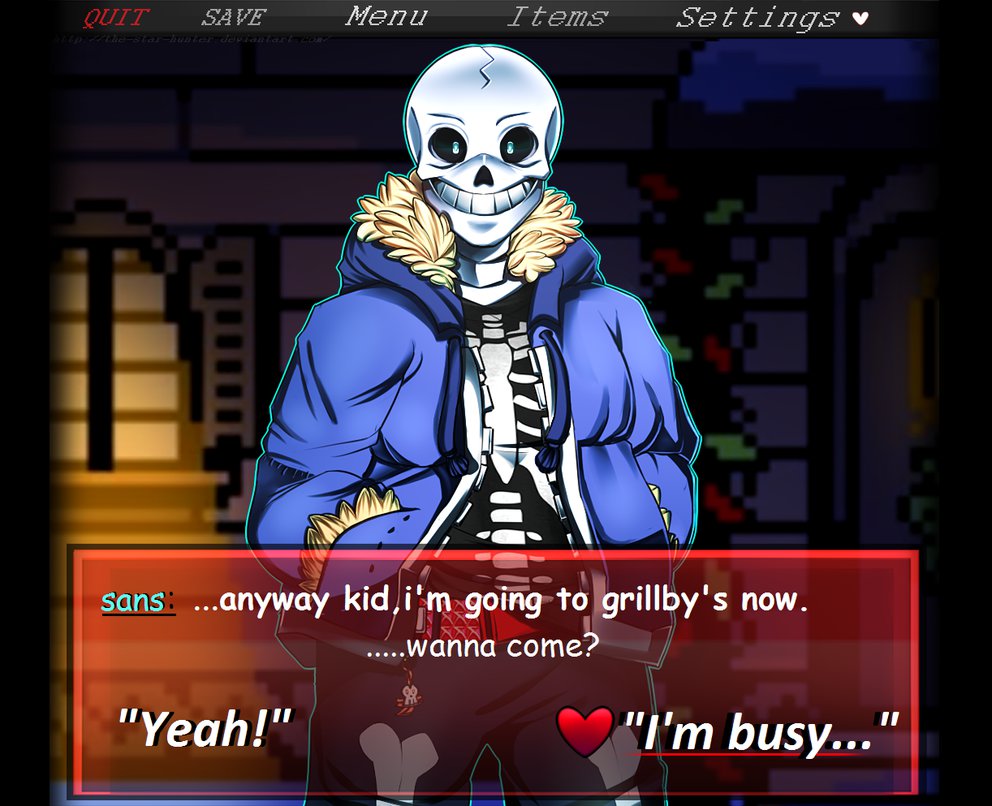 Undertale Sans Dating Sim By The Star Hunter