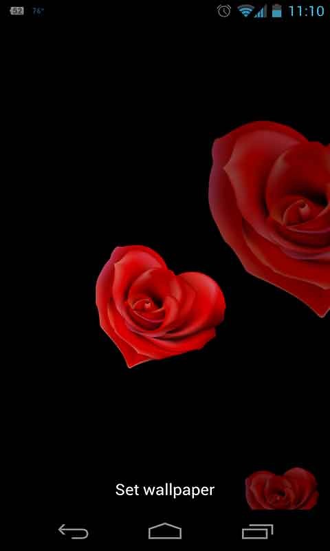 Live Wallpaper The Rose Heart