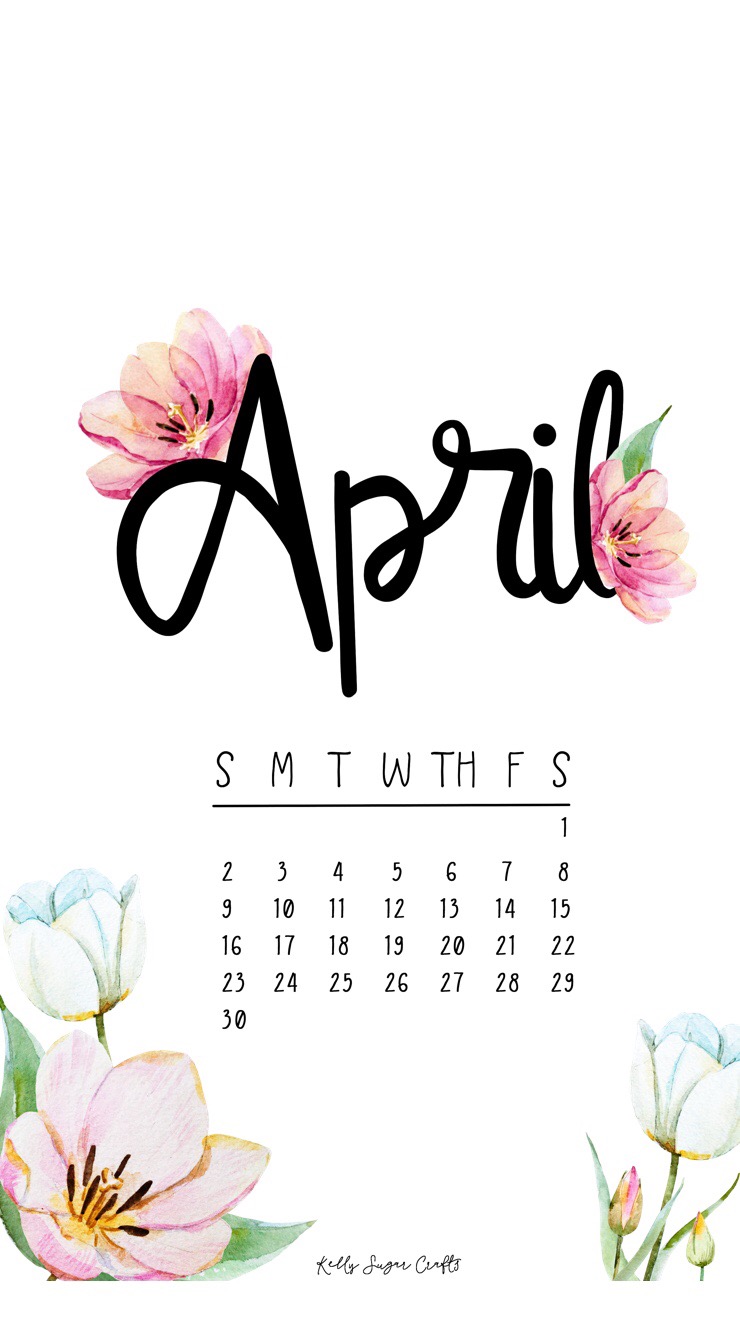 April Bies Printable Calendar Wallpaper Kelly Sugar