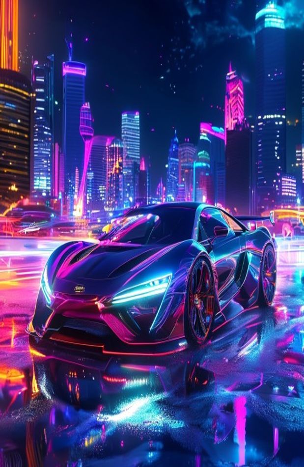 Neon Car Wallpaper