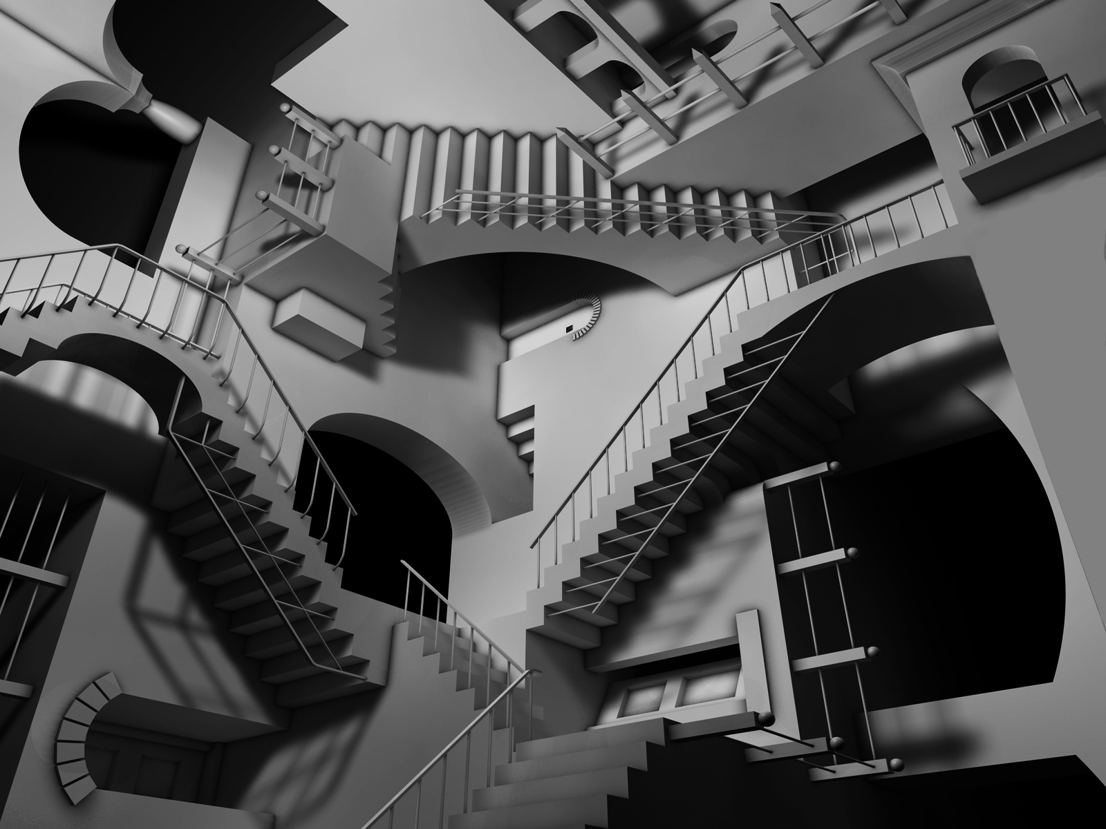 Mc Escher Relativity Wallpaper
