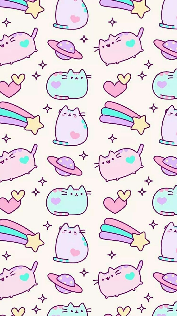  Pastel Kawaii Cat Wallpapers Full HD Backgrounds Free Download