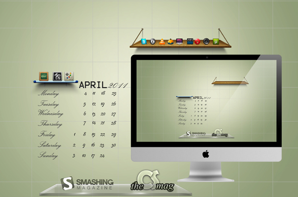 Desktop Wallpaper Calendar April