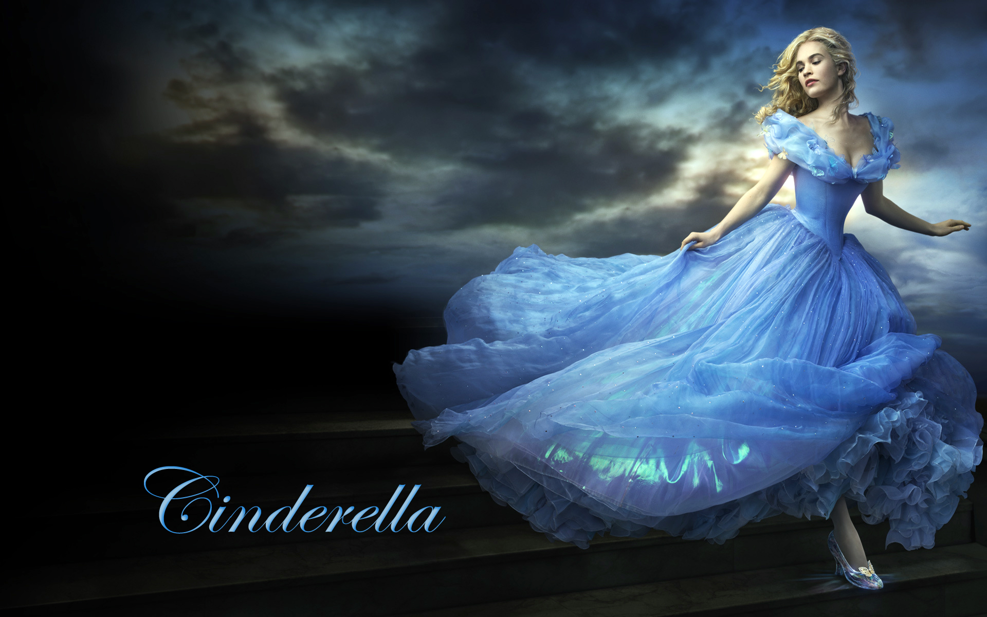 Cinderella Live Action Disney Movie Lily James Background Wallpaper
