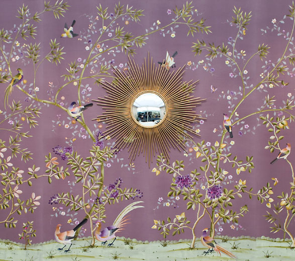 Wallpaper Purple Chinoiserie Lavender Gold Mirror Decor Ideas For Home