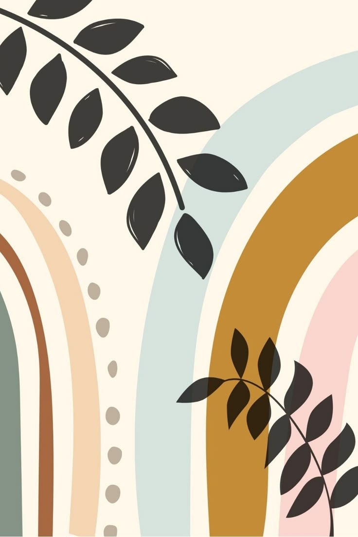 Digital Print In Boho Style For Living Room Decoration Wallpaper