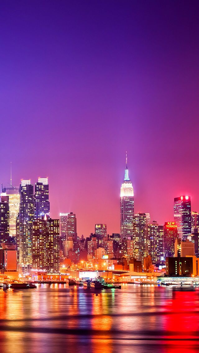 New York City skyline Wallpaper for iPhone 5 5s and 5c New