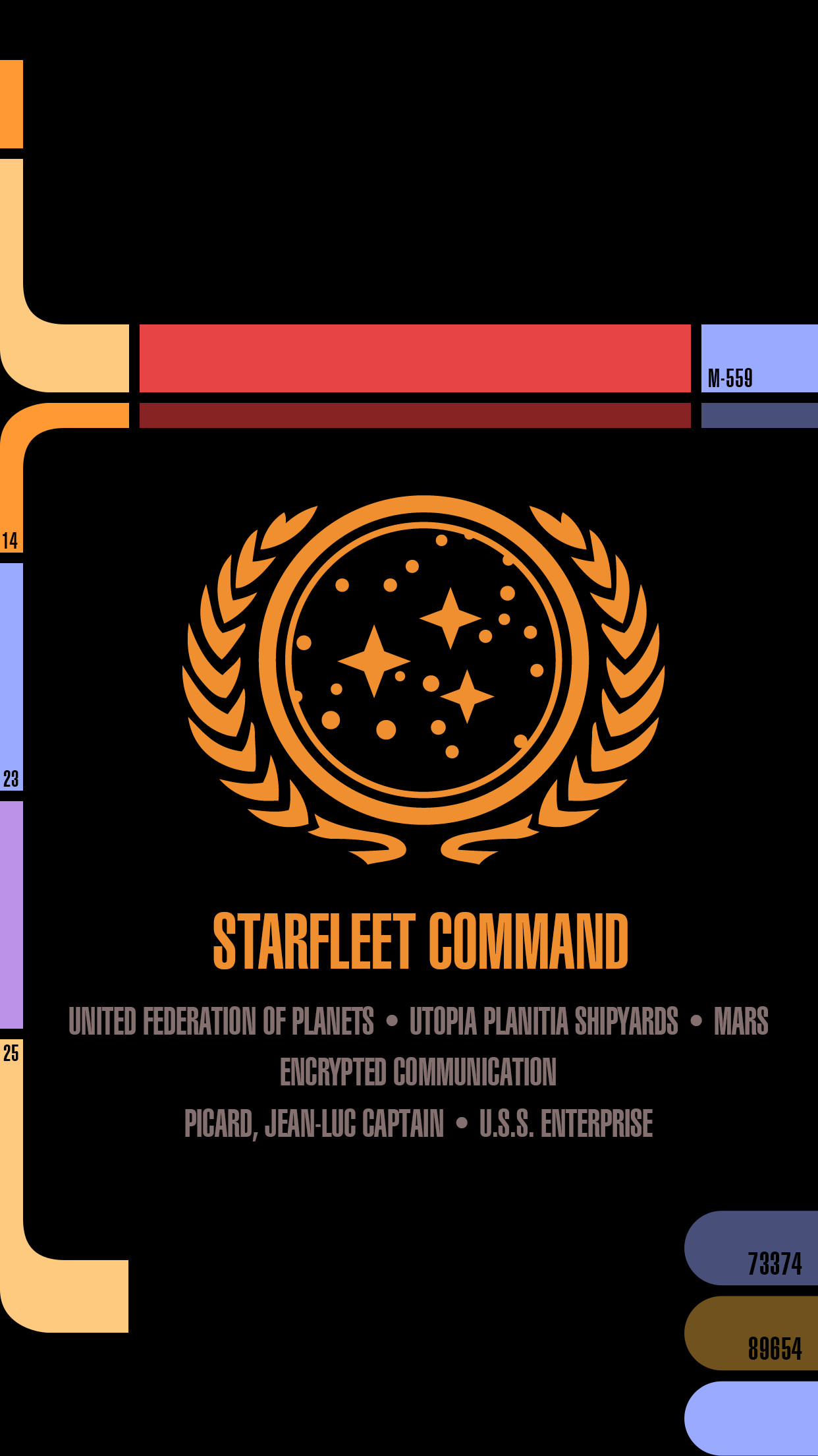 Star Trek Lcars iPhone Wallpaper Image