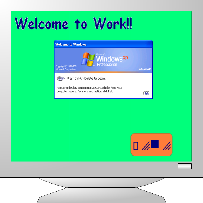 With Windows Xp You Could Set Your Own Login Background Colors And Or