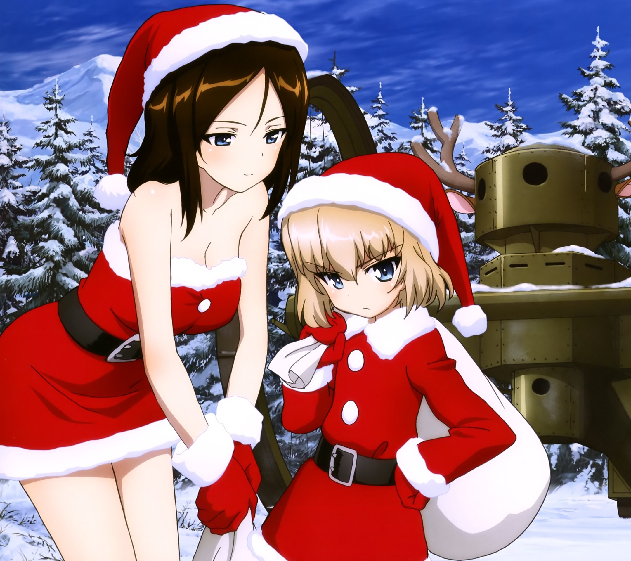 Christmas Anime Katyusha Nonna Android Wallpaper