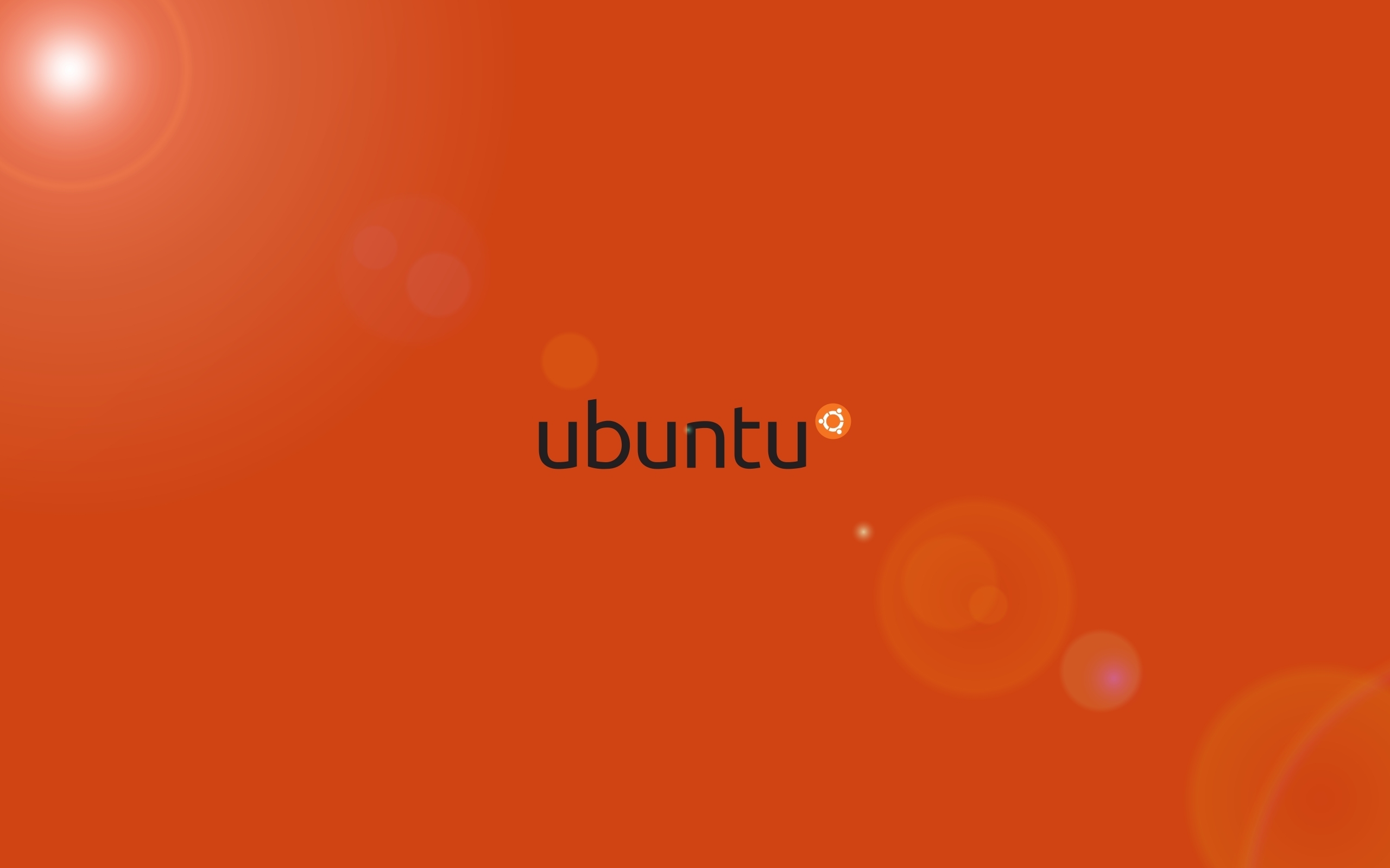 Orange Ubuntu HD Wallpaper