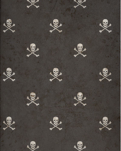 Black Skull And Cross Bones Wallpaper Wall Sticker Outlet