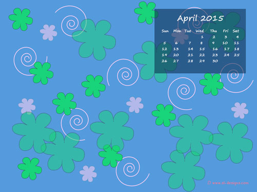 Free monthly calendar desktop wallpaper   April 2011 500x375