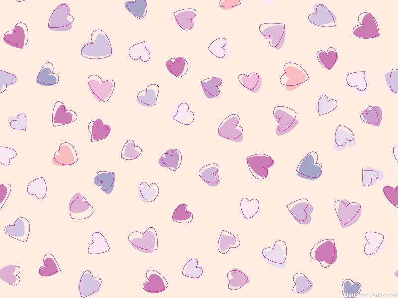 HD Cute Heart Pattern Wallpaper