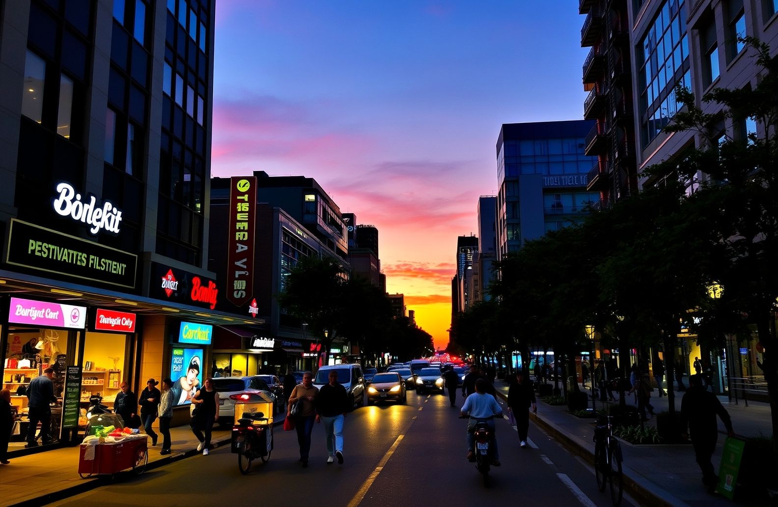 City Street Background