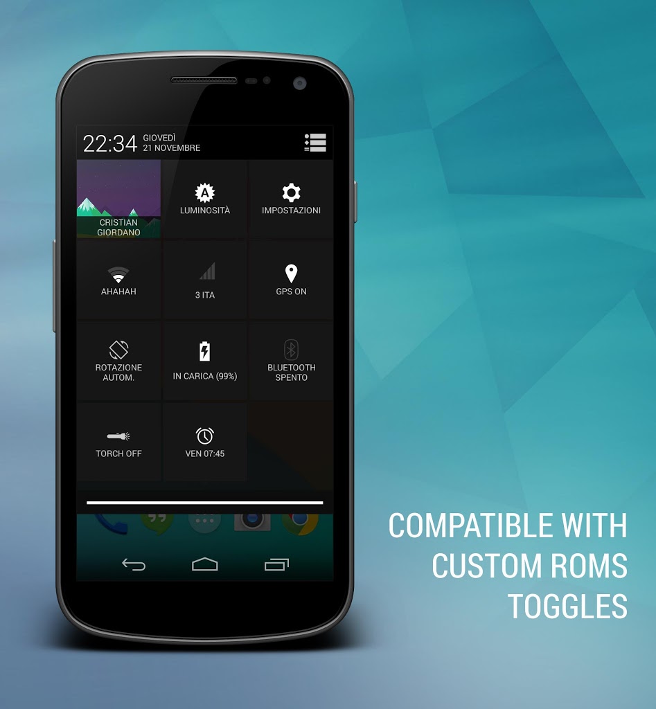 Android Kitkat Cm10 Theme Android44 Screenshot