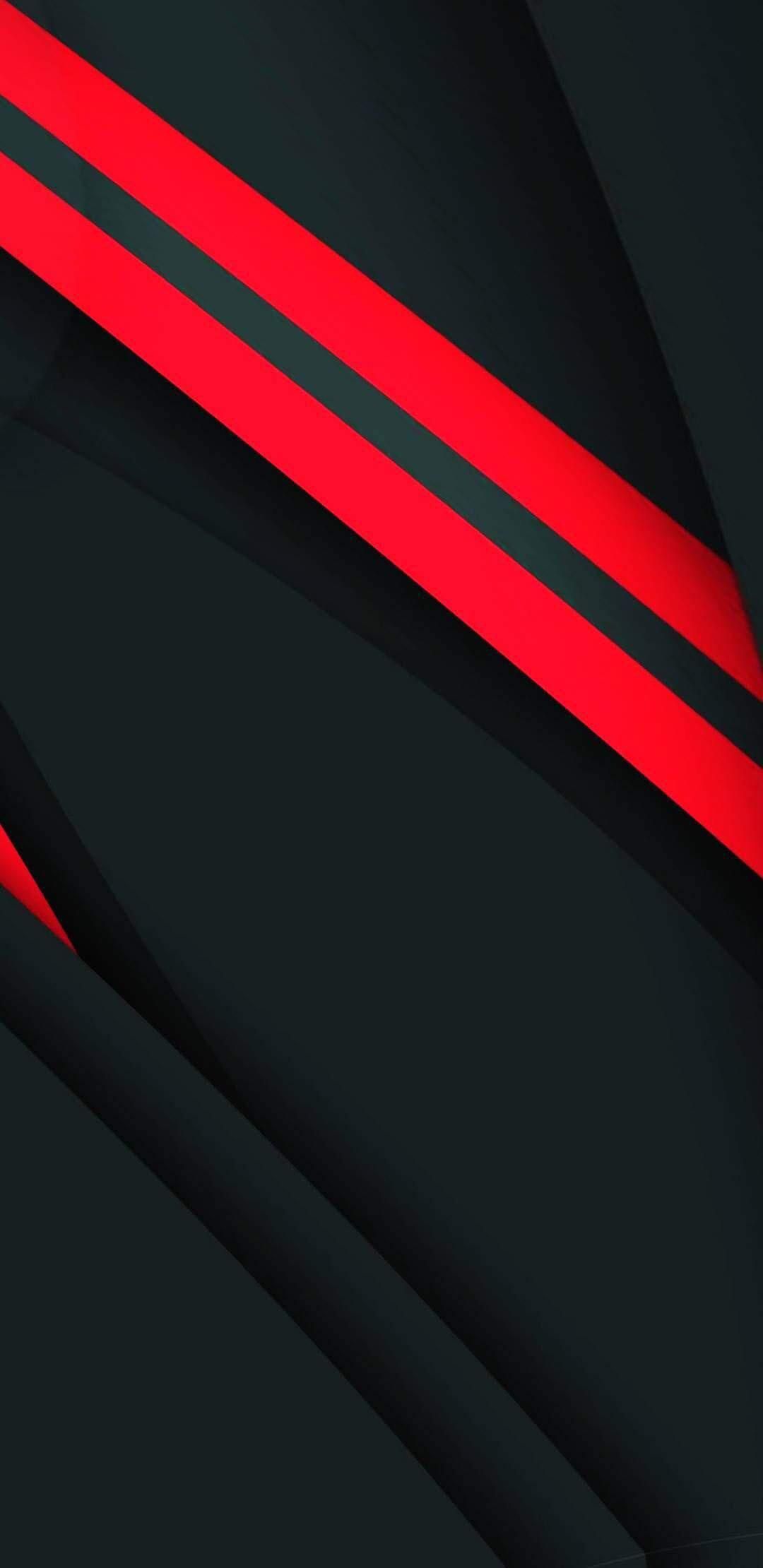 Clean Red Stripes And Black Wallpaper