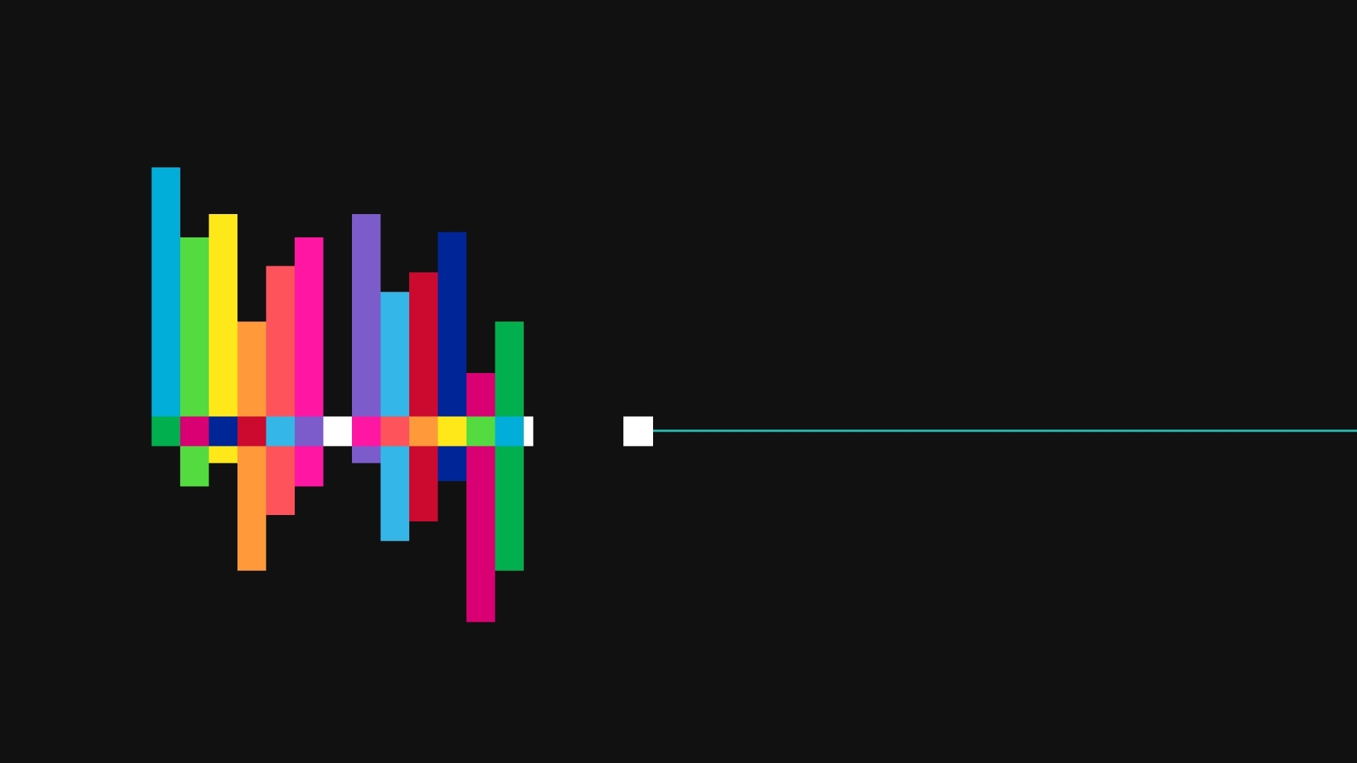 Colorful Sound Waves Mac Wallpaper