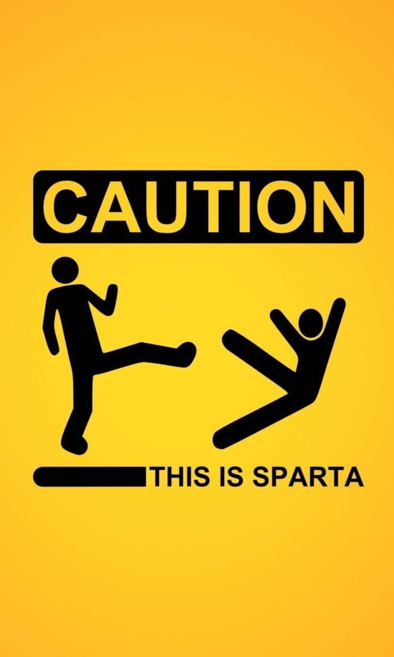 Caution This Is Sparta Wallpaper For Lg Optimus G Jpg